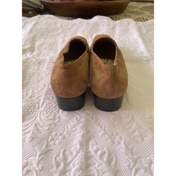 Ferragamo Women's Salvatore Suede Fringe Loafers Shoes Brown Size 8 1/2 A - Picture 4 of 7
